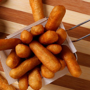 Palitos de merluza rebozados para horno o freidora, perfectos para niños.